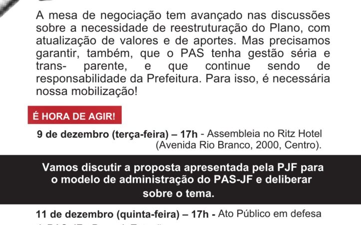 Convocação assembleia PAS