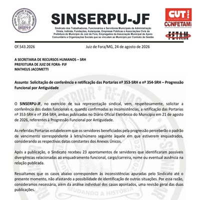 Ofício dia 24 de agosto