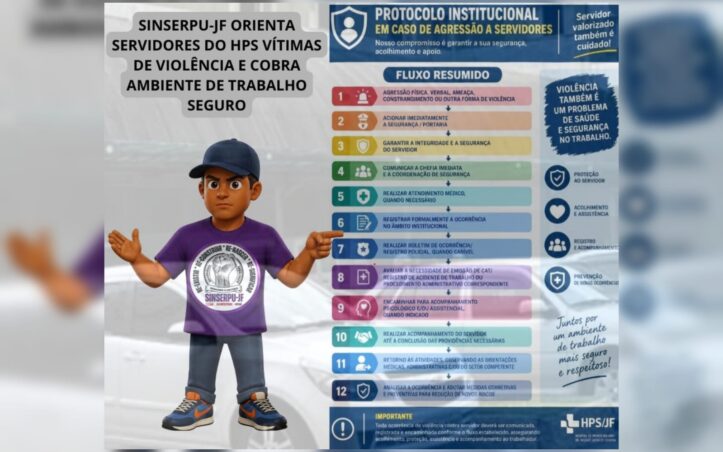 SINSERPU-JF orienta servidores do HPS vítimas de violência e cobra ambiente de trabalho seguro