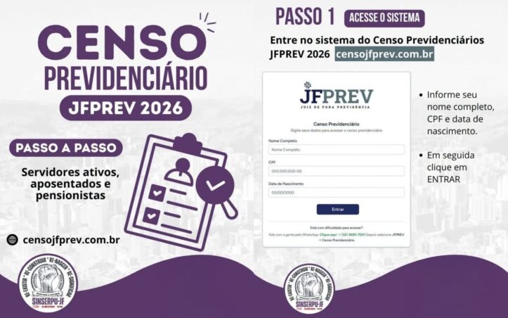 Atenção, servidor municipal: Termina no dia 16 o prazo para o cadastro obrigatório do Censo Previdenciário do JFPREV 2026